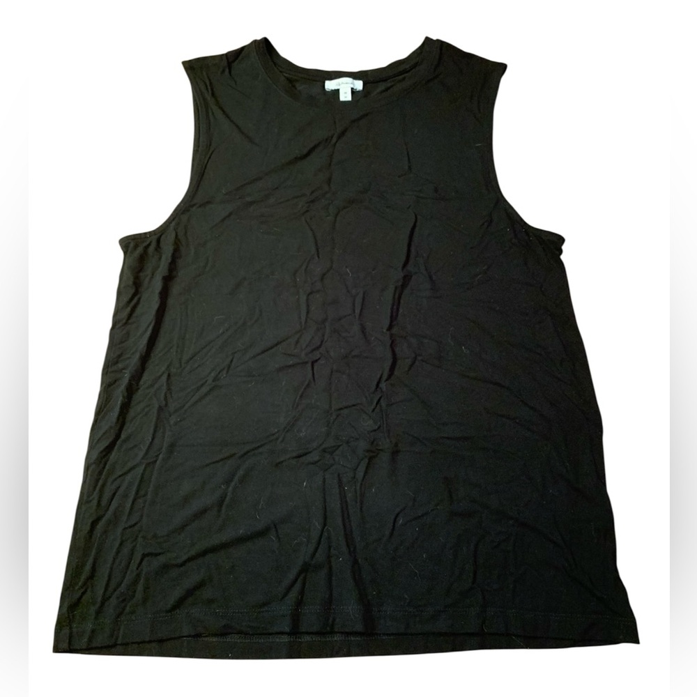 Reitmans Black Muscle Tank Top - Soft Viscose Blend - Size Medium